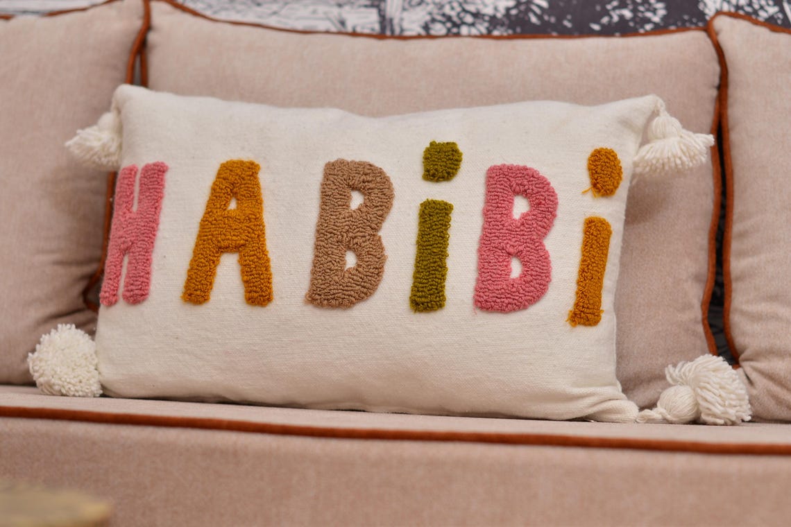 Coussin Brodé HABIBI