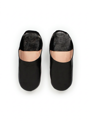 Babouche souple noir