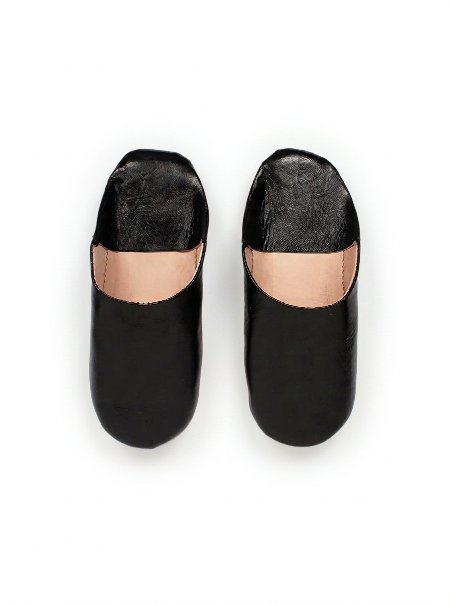 Babouche souple noir