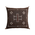 Coussin en soie de cactus "Sabra" marron