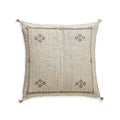 Coussin en soie de cactus "Sabra" gris