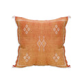 Coussin en soie de cactus "Sabra" ocre