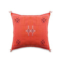 Coussin en soie de cactus "Sabra" orange