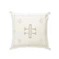 Coussin en soie de cactus "Sabra" blanc